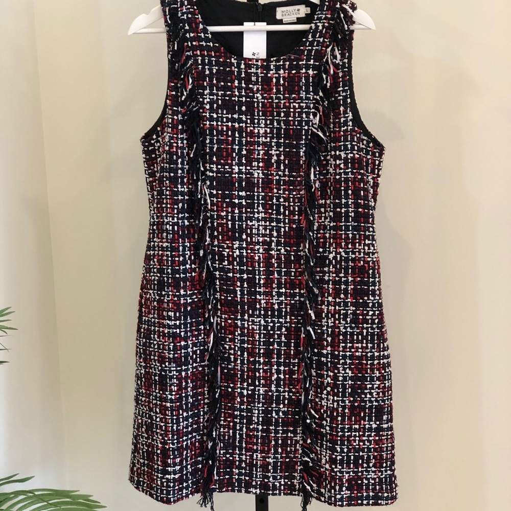 Multi Color Tweed Dress